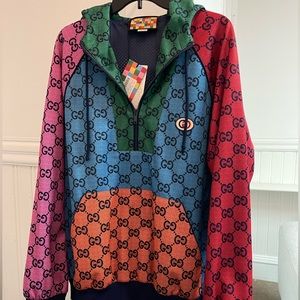 Gucci Multicolor Quarter-Zip Hoodie 2023